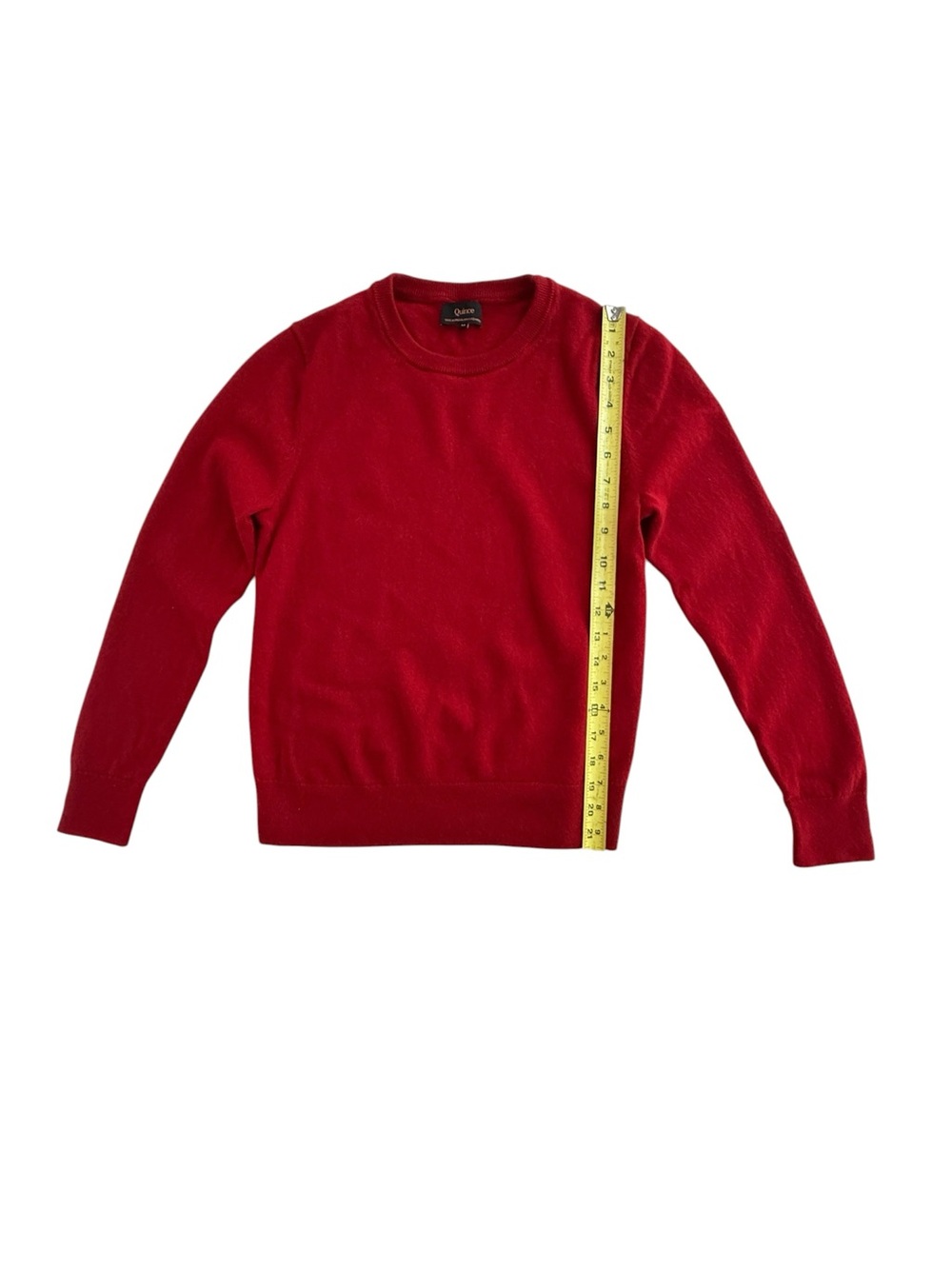Quince Red Mongolian Cashmere Crewneck Sweater Women’s MEDIUM - Picture 4 of 10